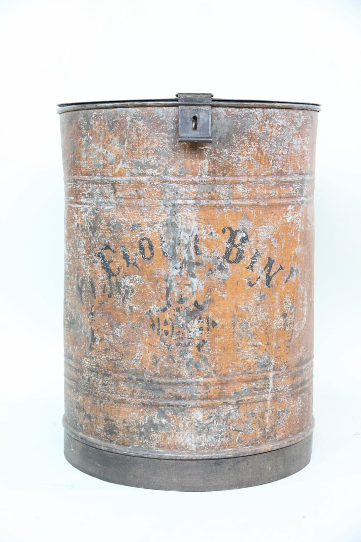 Primitive Tin Country Store Flour Bin (1 of 12)