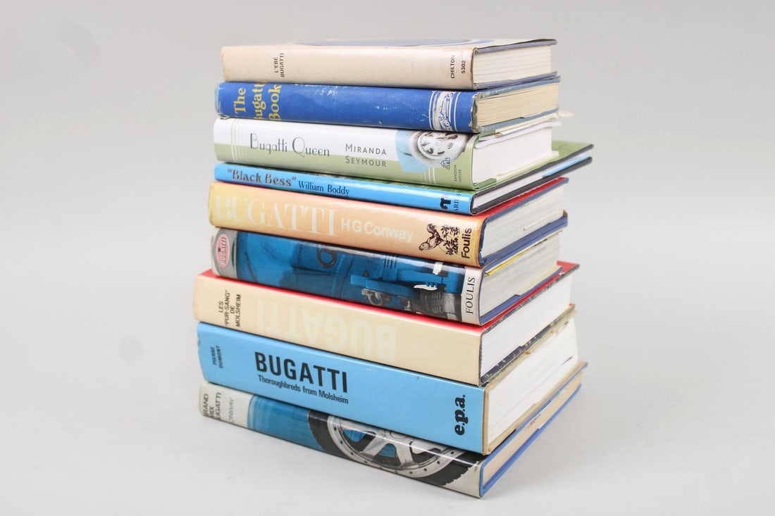 Lot of 9 Bugatti Books, The Bugatti Story & Others (1 of 17)