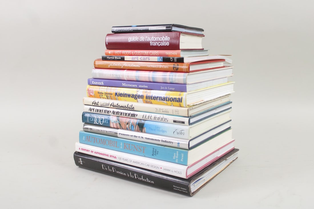 Lot of 15 Books on Car Design & Styling, Art Cars, French & American (1 of 16)