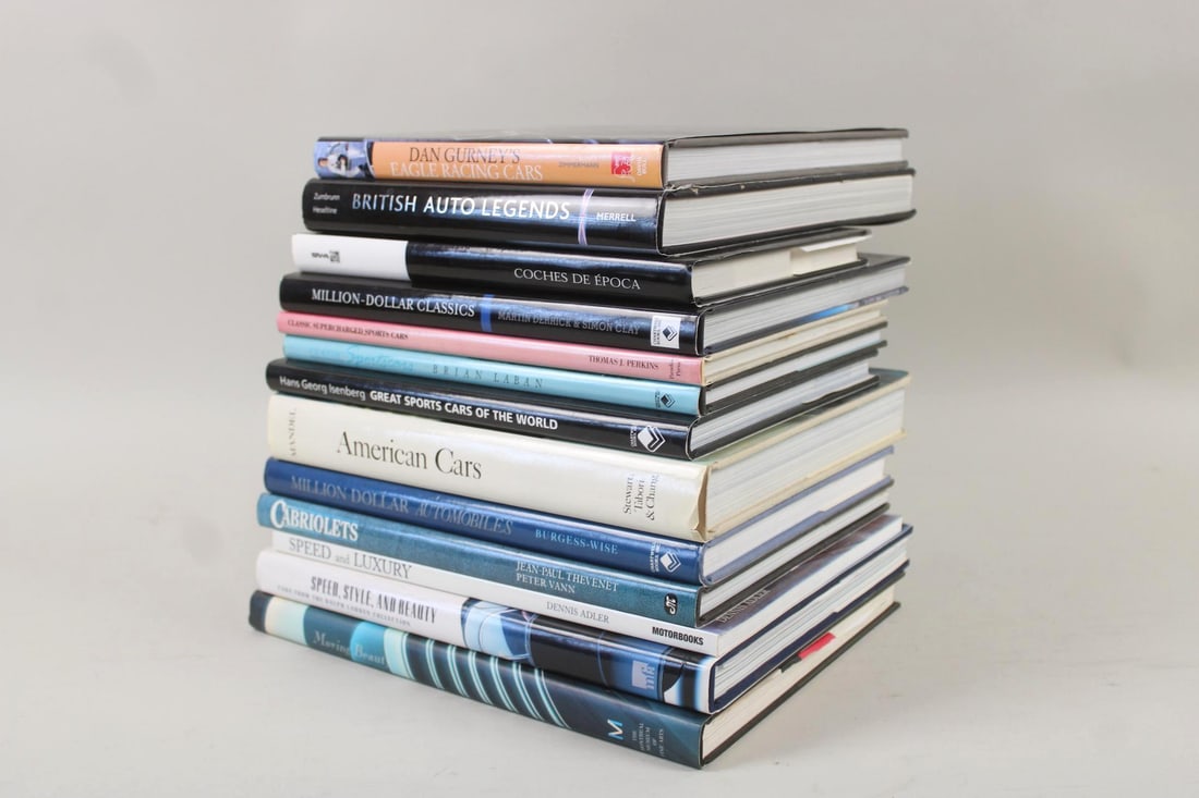 Lot of 13 Car Books, Luxury Automobiles (1 of 18)