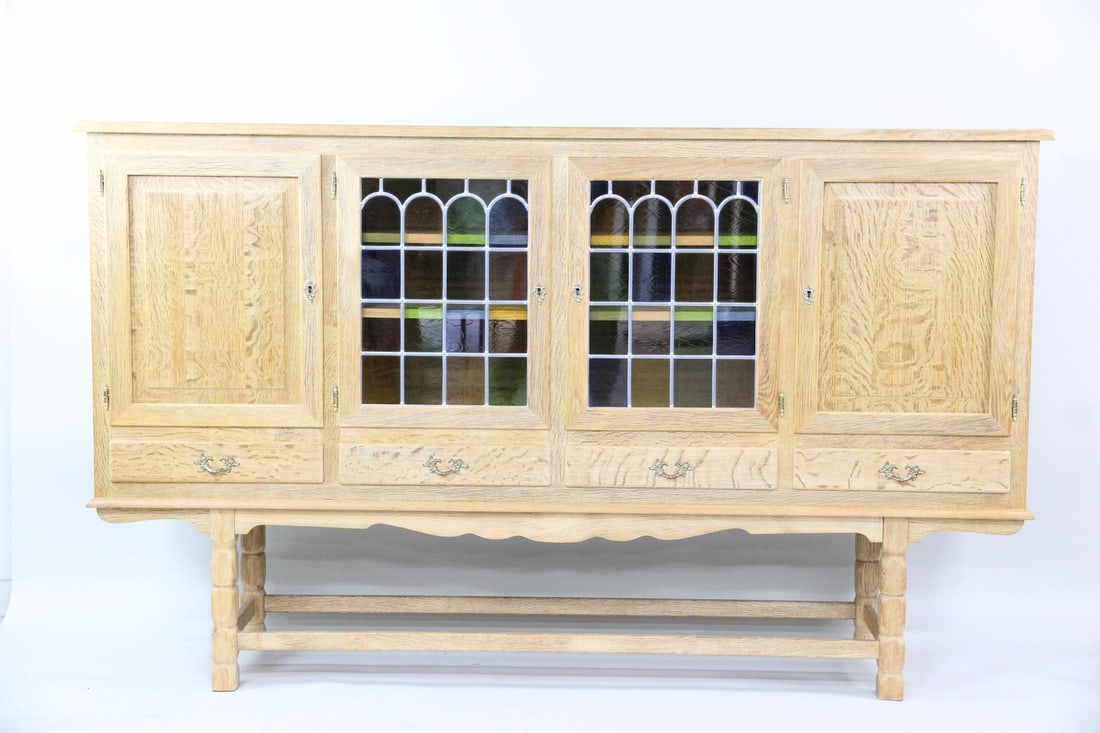 Danish Oak & Glass Sideboard, Henning Kjaernulf (1 of 17)