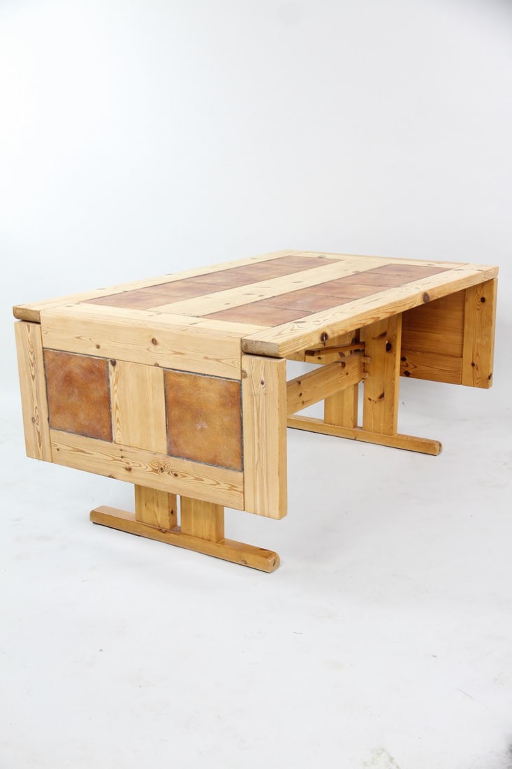 Danish Modern Drop-Leaf Dining Table, Tile Top (1 of 16)