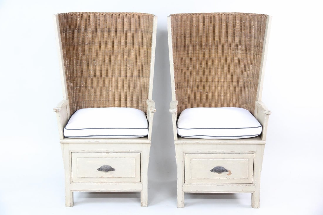 Pair of Richard Mulligan Orkney Island Wingback Chairs (1 of 18)