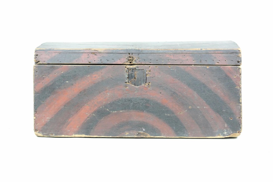19th Century Paint Decorated Dome Top Box (1 of 15)