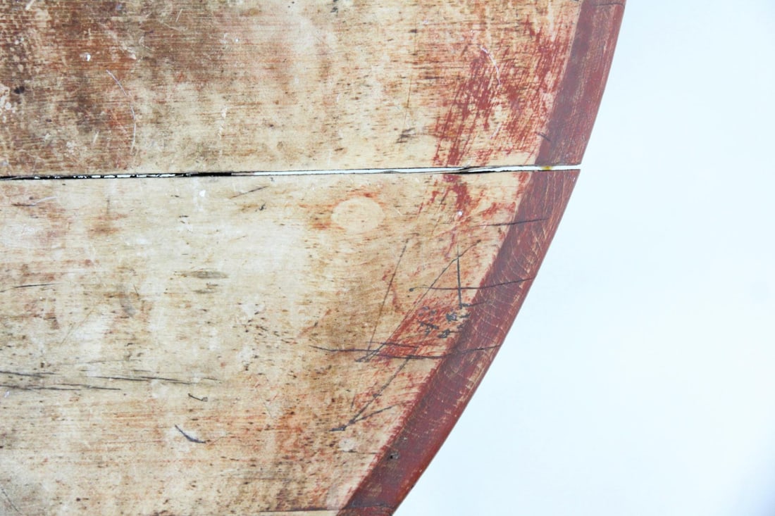 Circular Farmhouse Table with Leaf - 3