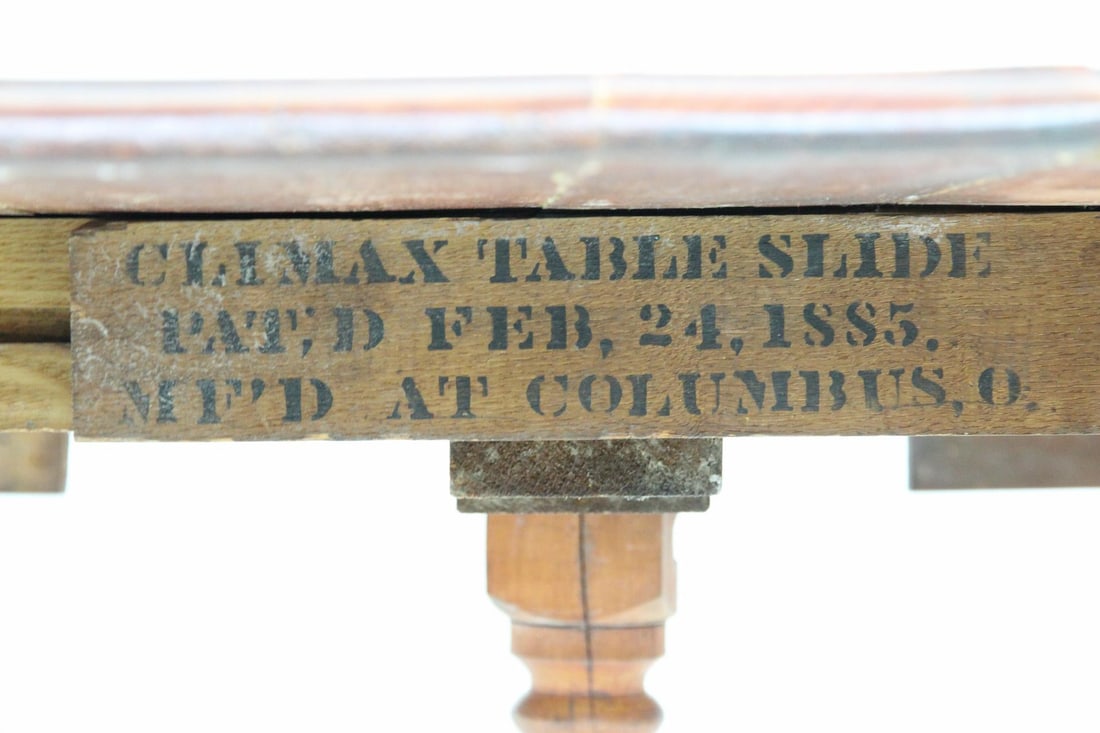 Circular Farmhouse Table with Leaf - 6