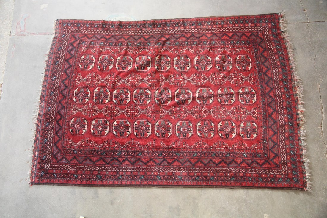 Turkomen Tekke Tribal Wool Rug, 10 x 6.5 Ft (1 of 11)