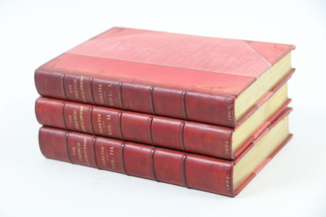 3 Volume Set 'The French Revolution' by Thomas Carlyle, 1902 (1 of 13)