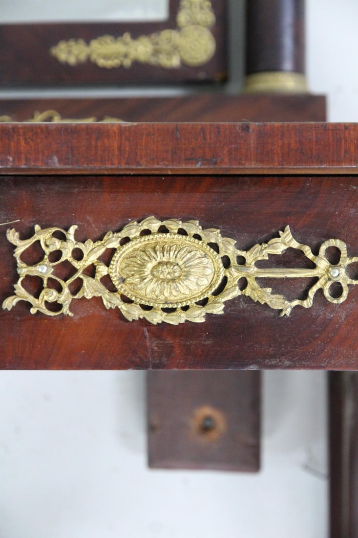 Empire Ormolu Mirrored Pier Console or Dressing Table - 5