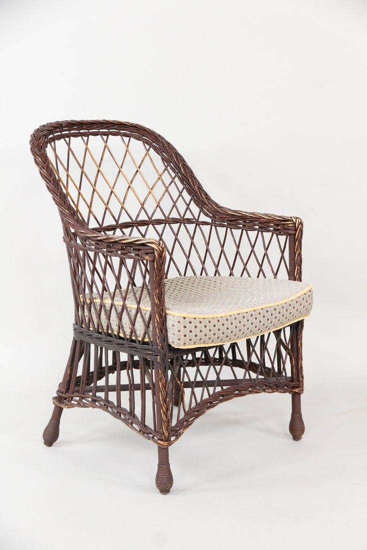 Child's Rattan & Wicker Armchair (1 of 9)