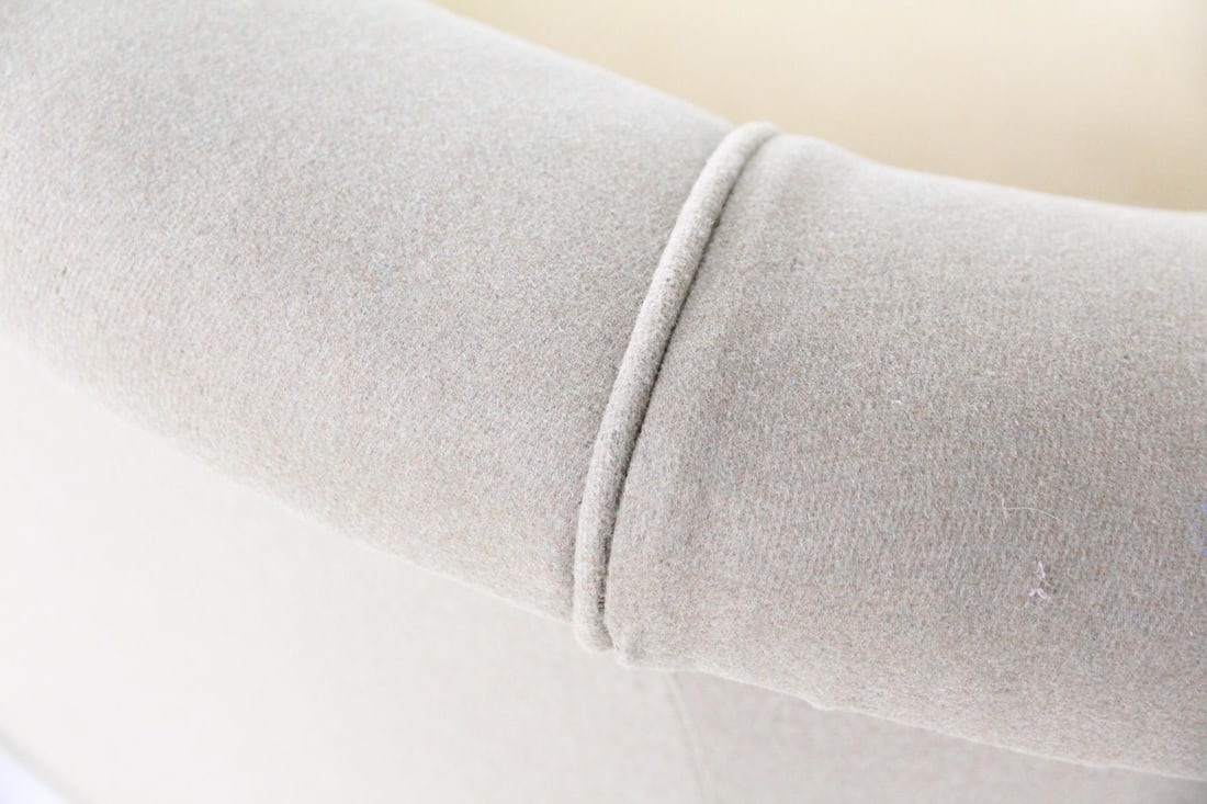 Curved Back Upholstered Sofa Settee - 8