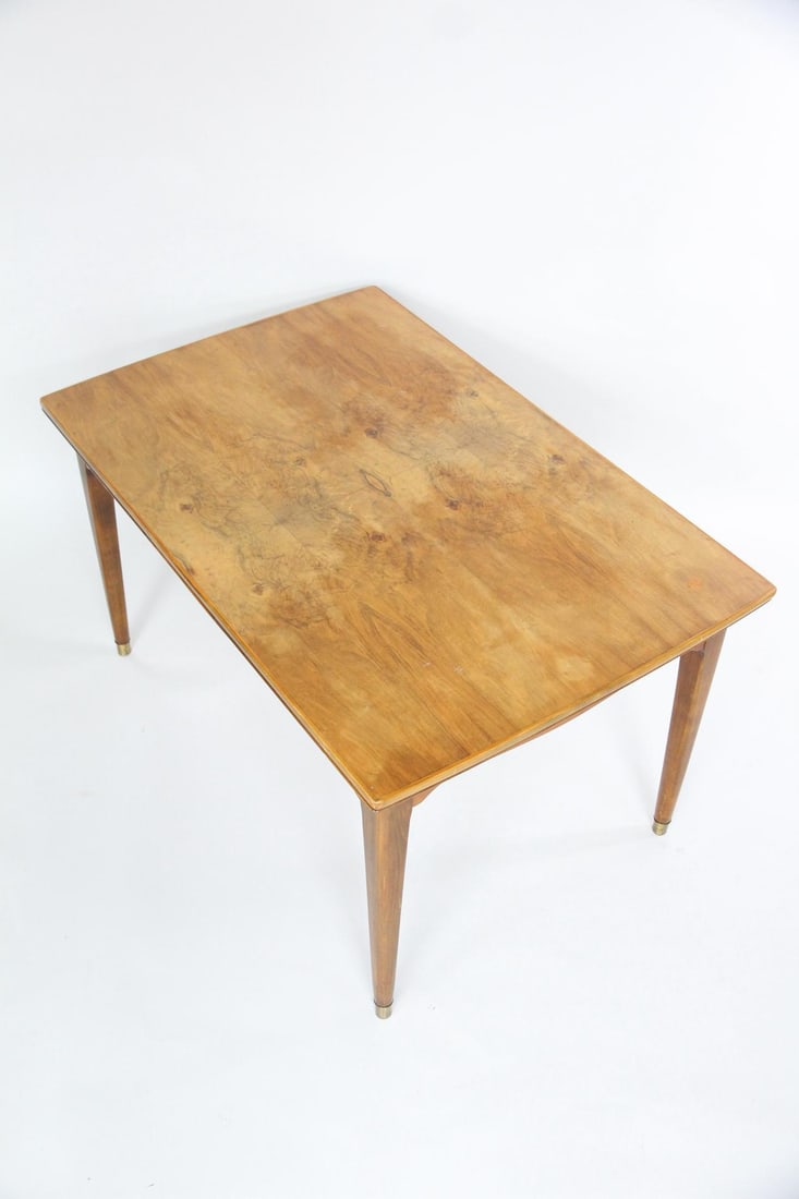 Danish Wood Dining Table, Drop-Leaf - 2