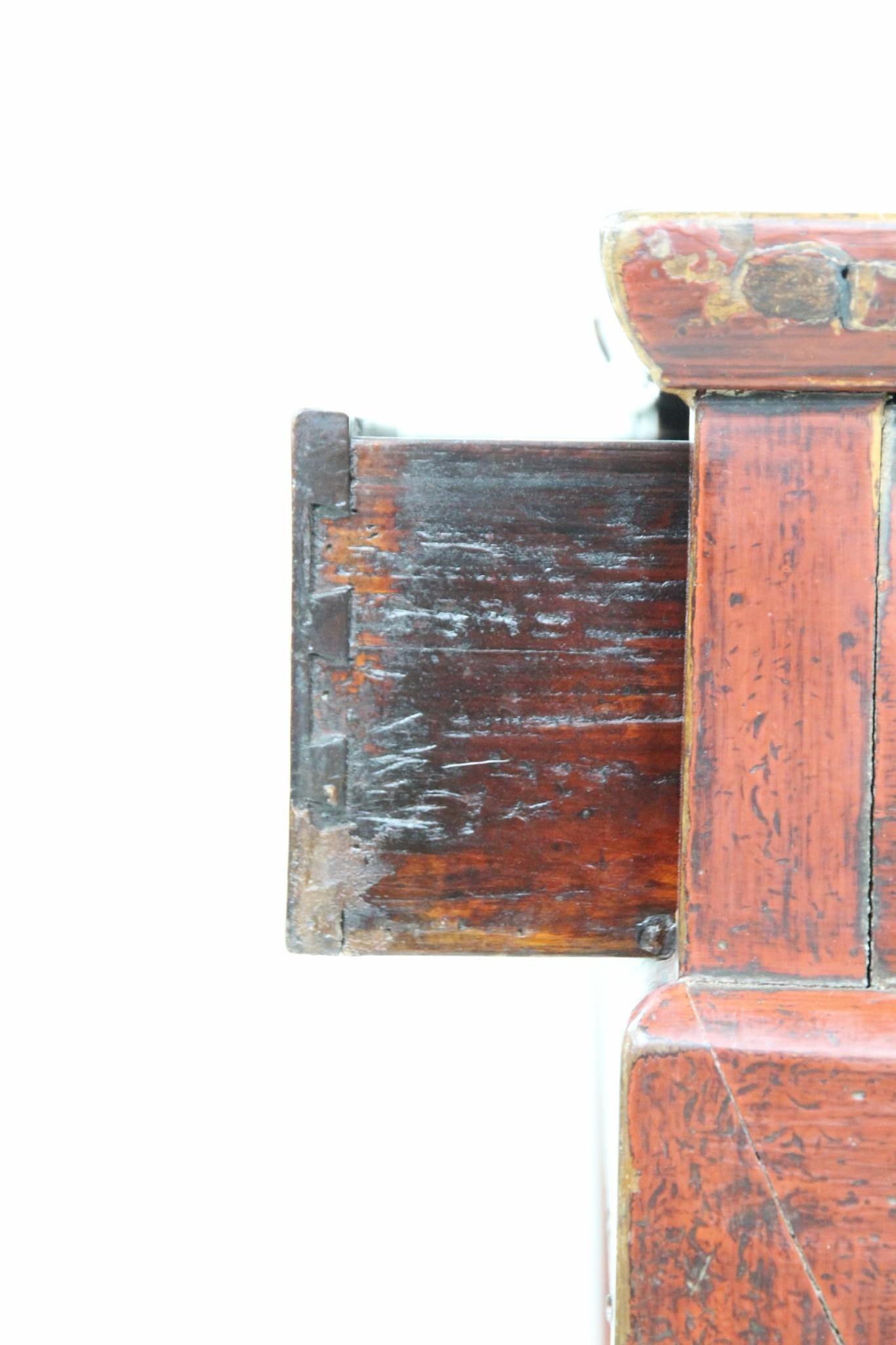 Chinese Red Lacquered Console Table - 10