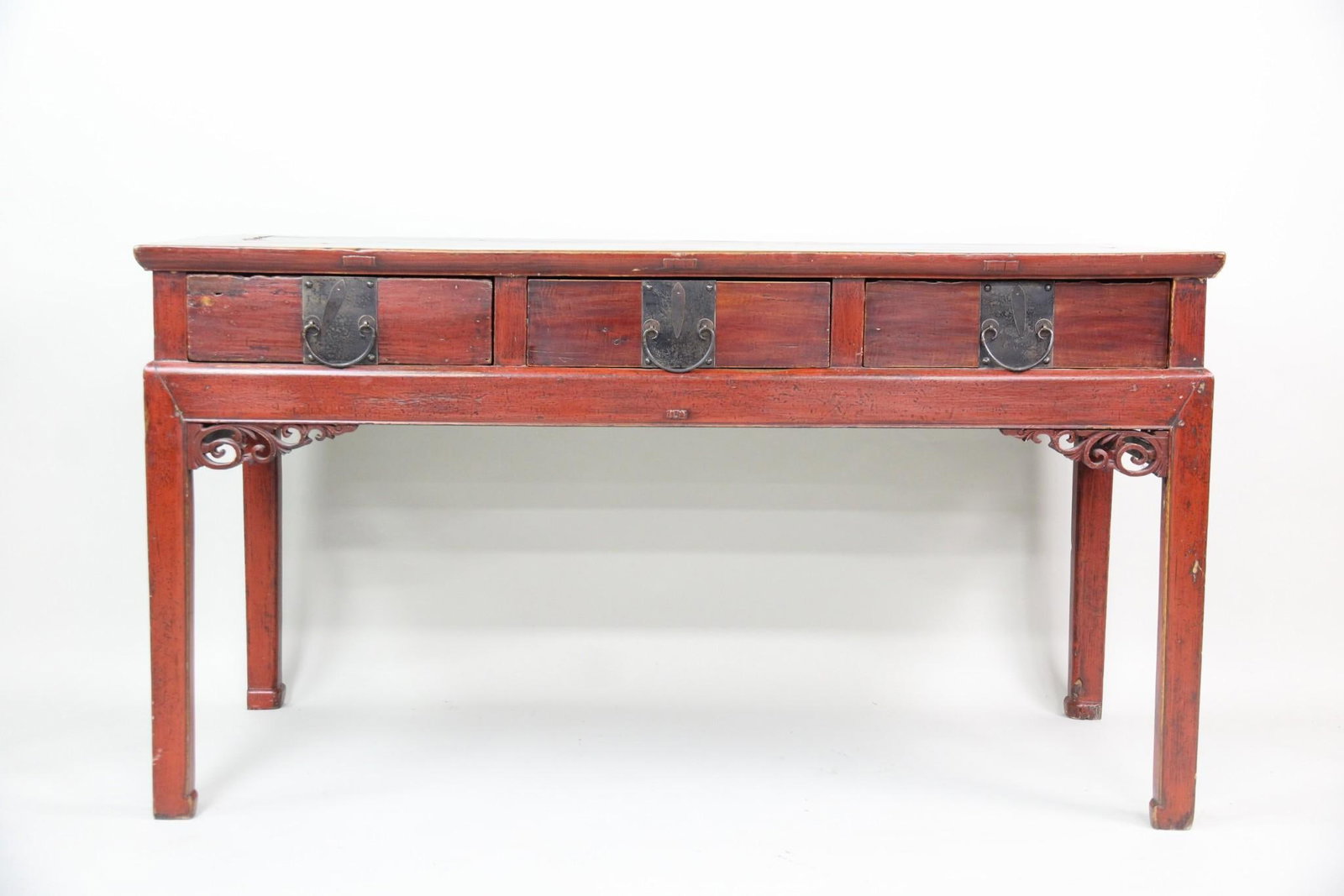 Chinese Red Lacquered Console Table (1 of 12)