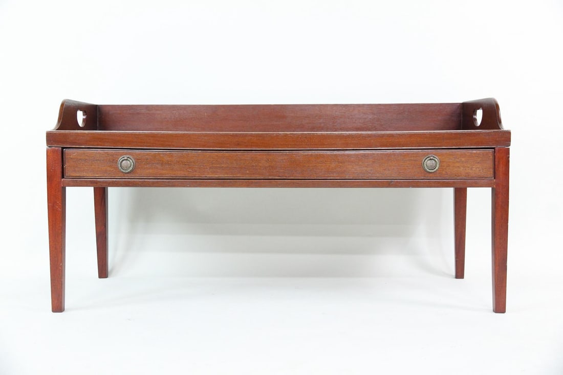 Georgian Mahogany Butler's Tray Coffee Table (1 of 14)
