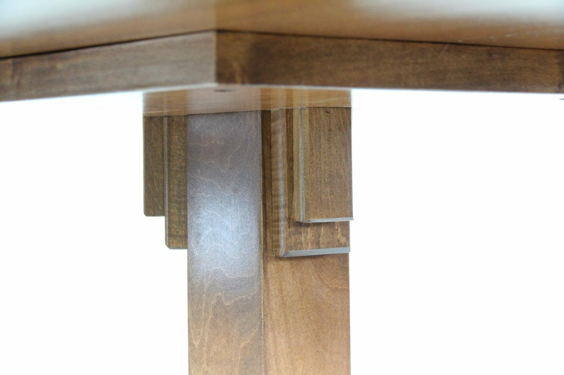 Contemporary Hexagonal Table with Deco Sculpted Base - 4