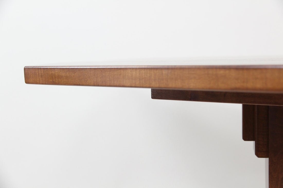 Contemporary Hexagonal Table with Deco Sculpted Base - 7