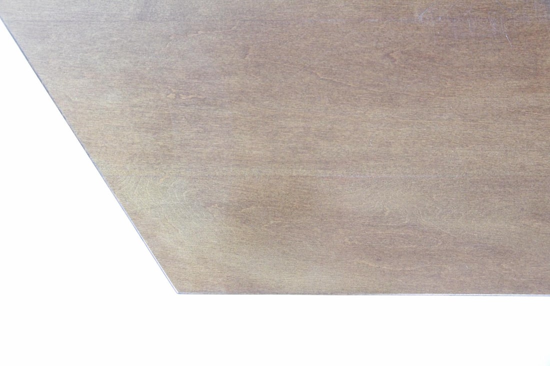 Contemporary Hexagonal Table with Deco Sculpted Base - 8