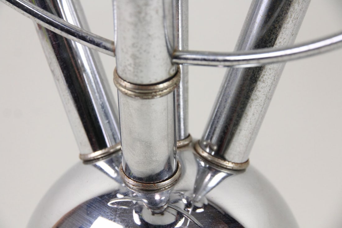 Atomic Space Age Chrome Eyeball Lamp - 5