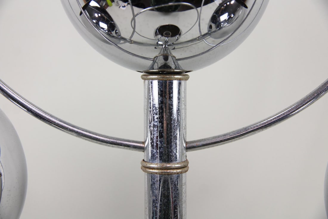 Atomic Space Age Chrome Eyeball Lamp - 8