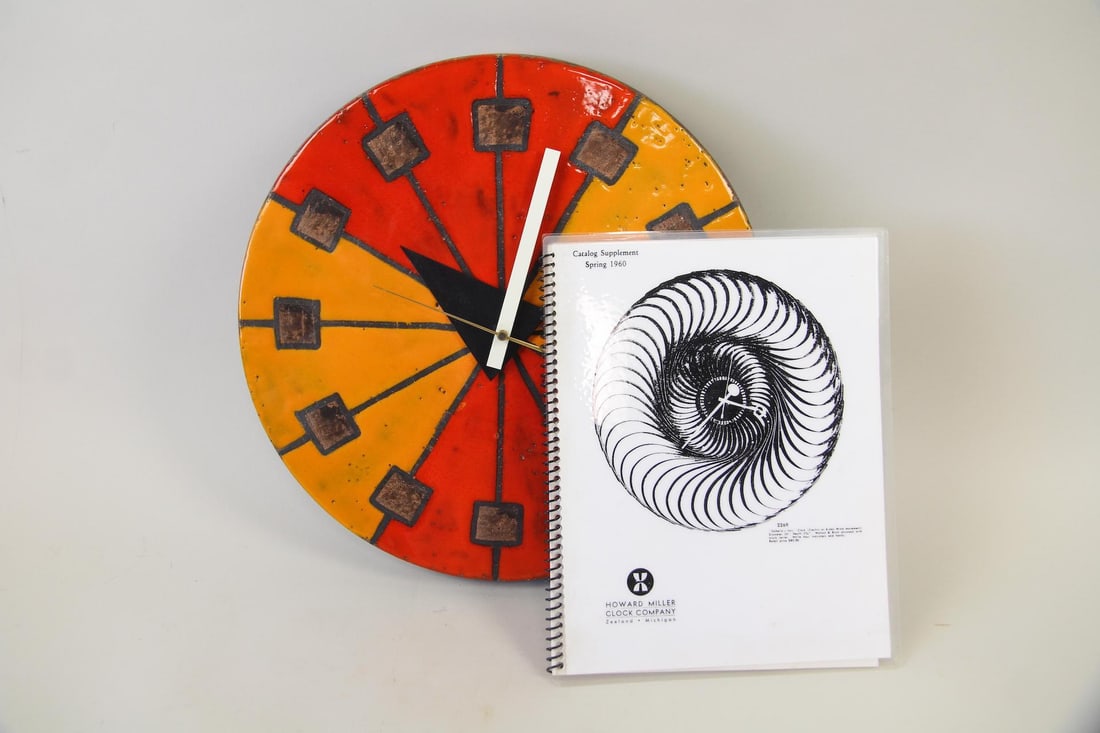 Ceramic Clock by George Nelson & Bitossi for Howard Miller (1 of 12)