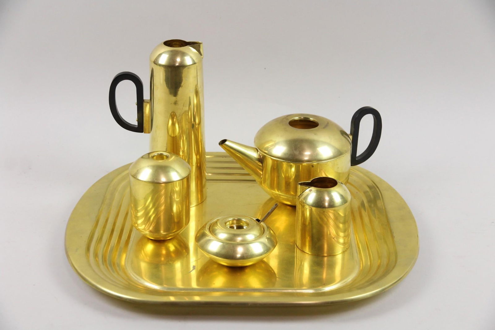 6-Pc Eclectic by Tom Dixon Spun Brass Tea Set (1 of 15)