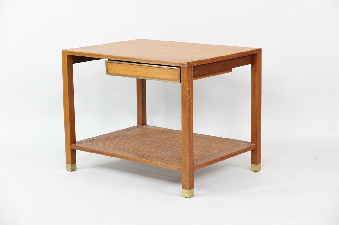 Caned One Drawer Side Table, Harvey Probber (1 of 9)