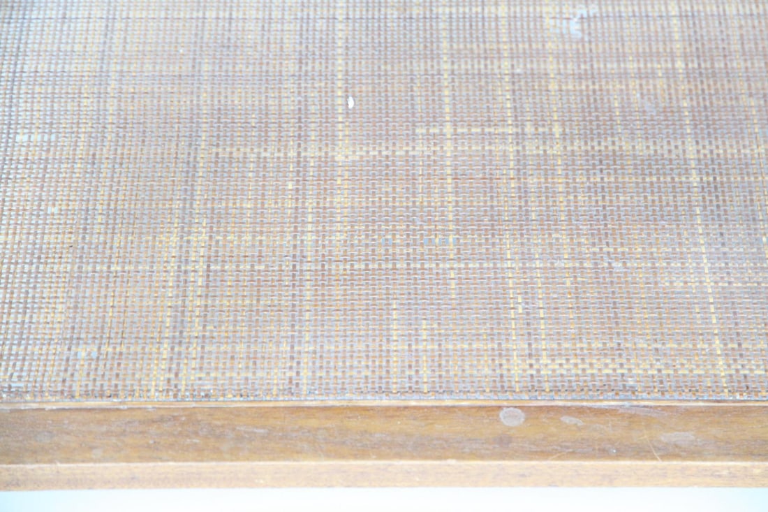 Caned One Drawer Side Table, Harvey Probber - 5