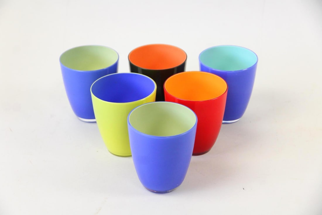 Set of 6 Glass Tumblers by Carlo Moretti, Tiffany & Co. (1 of 7)