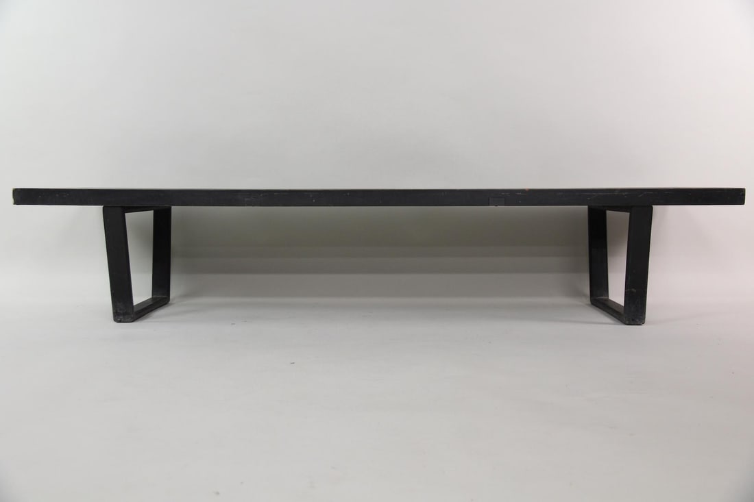 George Nelson Ebonized Wood Platform Bench - 12