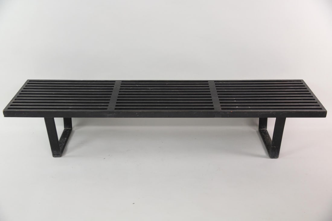 George Nelson Ebonized Wood Platform Bench (1 of 20)