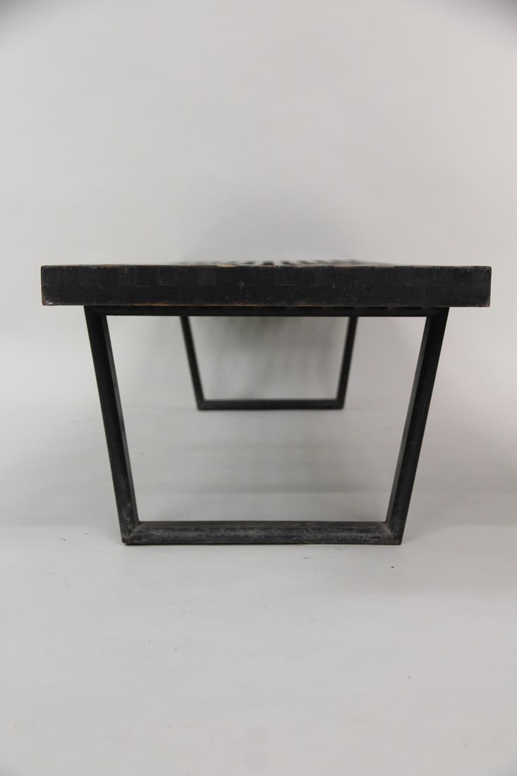 George Nelson Ebonized Wood Platform Bench - 3