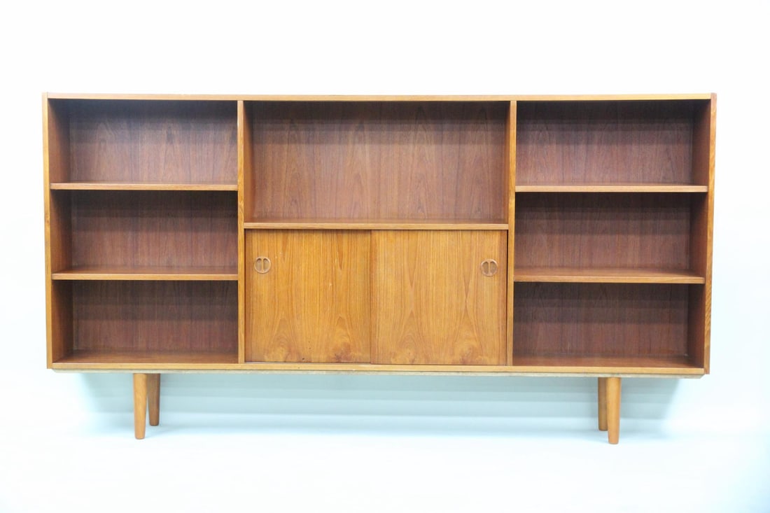 Danish Modern Teak Bookcase Cabinet (1 of 12)