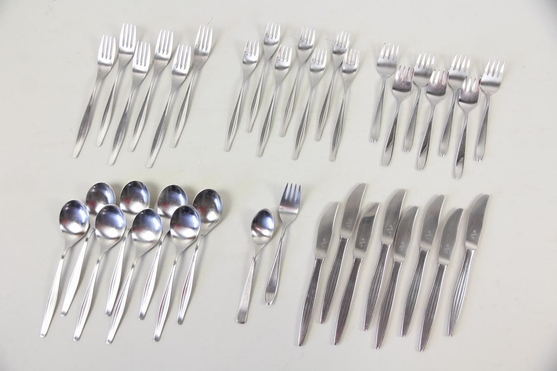 Lot of 36 Cromargan Flatware, Stainless Steel (1 of 12)
