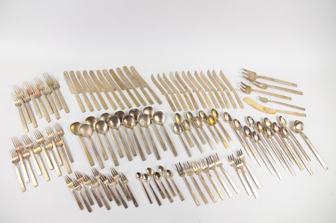 105 Pc Collection of Anant Thailand Brass Flatware Cutlery (1 of 20)