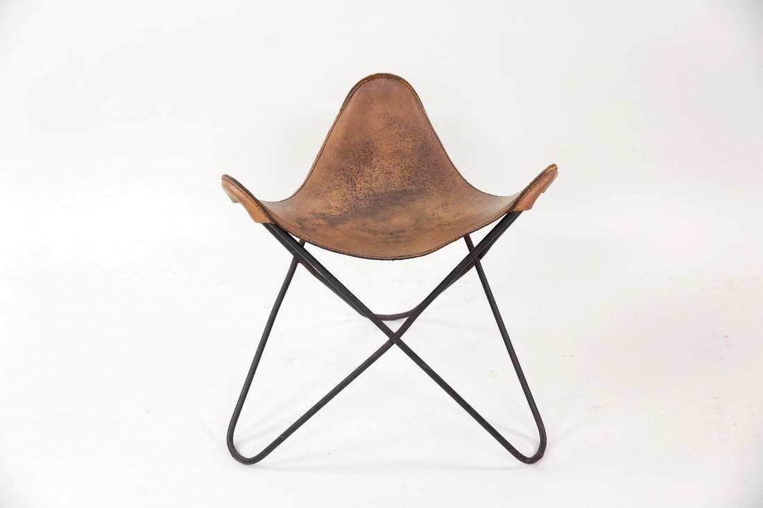 Butterfly Stool, Brown Leather, Jorge Ferrari Hardoy (1 of 9)
