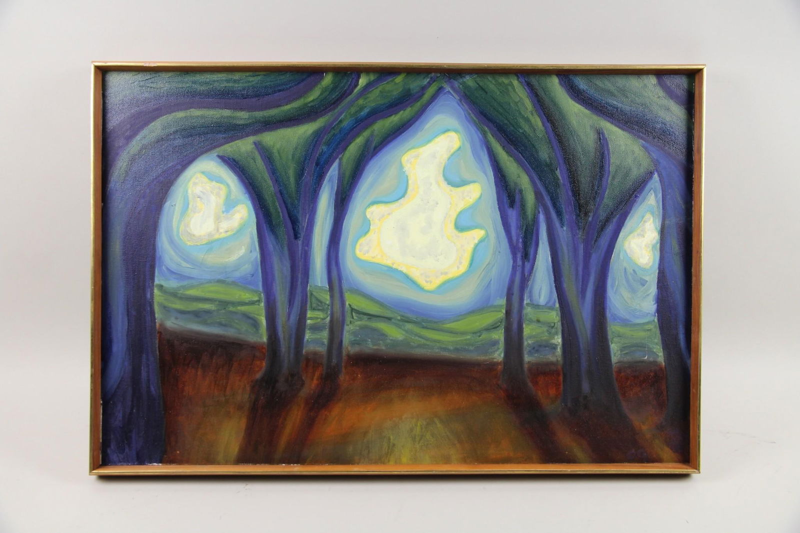 Dmitri Freund Expressionist Landscape Painting "Nature as Architect" (1 of 9)