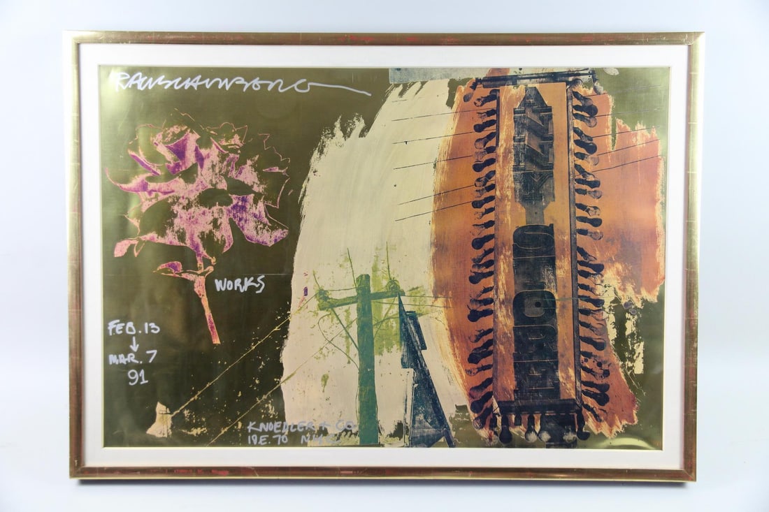 Robert Rauschenberg Exhibition Poster, Knoedler & Co. 1991 (1 of 10)