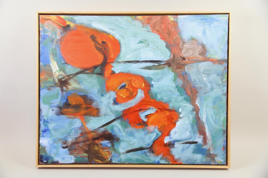 Framed Abstract Expressionist Painting, Signed 1974 (1 of 10)