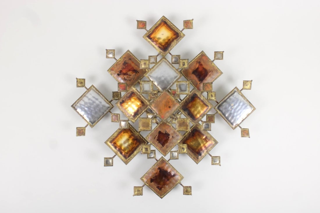 Brutalist Torch Cut Metal Sculpture by Harold Monk (1 of 9)