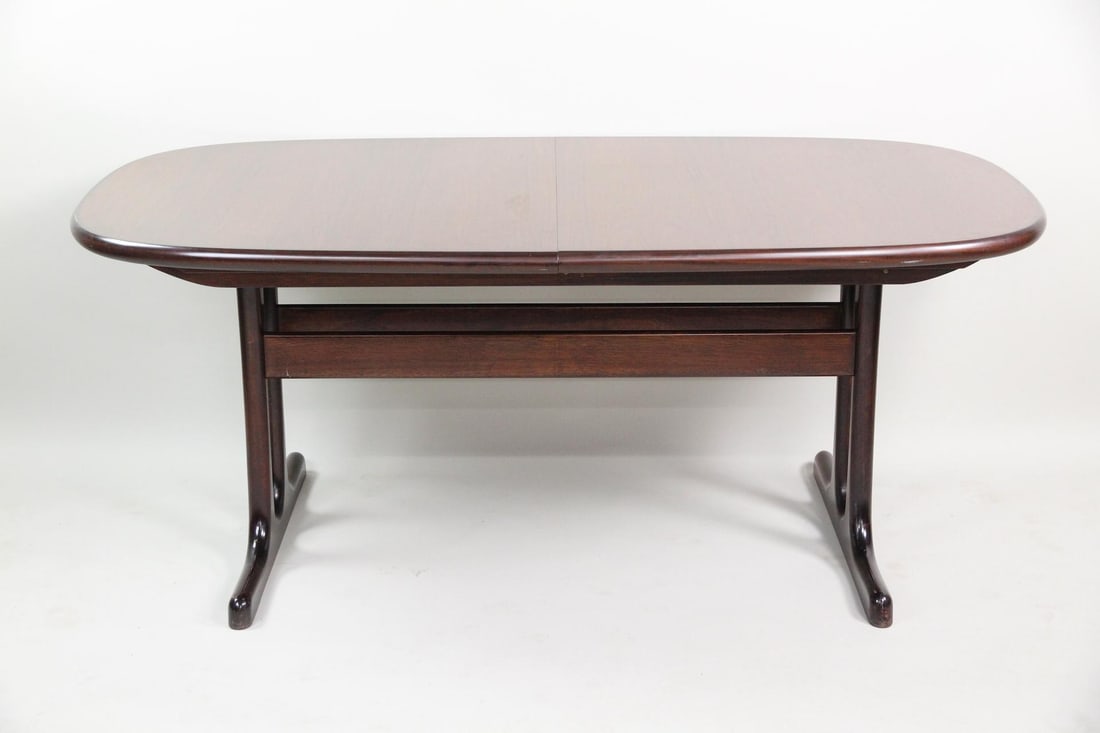 Danish Modern Sculptural Rosewood Extending Dining Table (1 of 11)