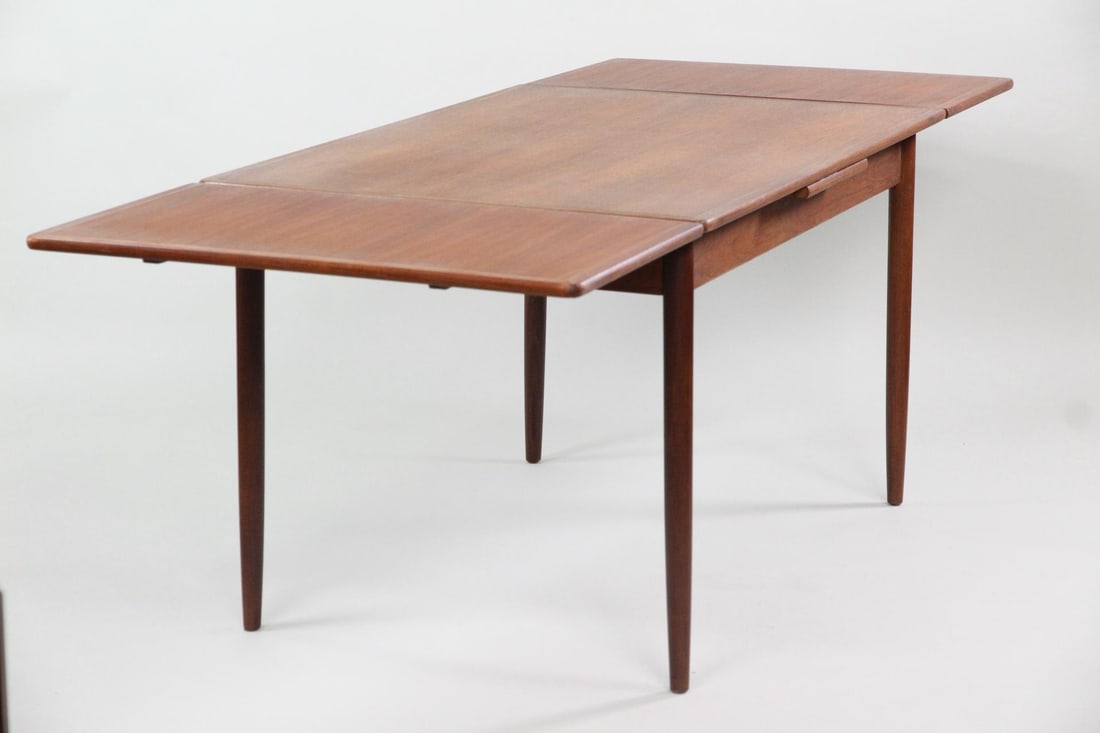 Danish Modern Teak Extension Dining Table - 7