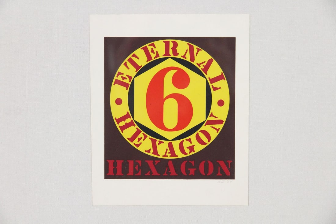 Robert Indiana Eternal Hexagon Screenprint 1964 (1 of 7)
