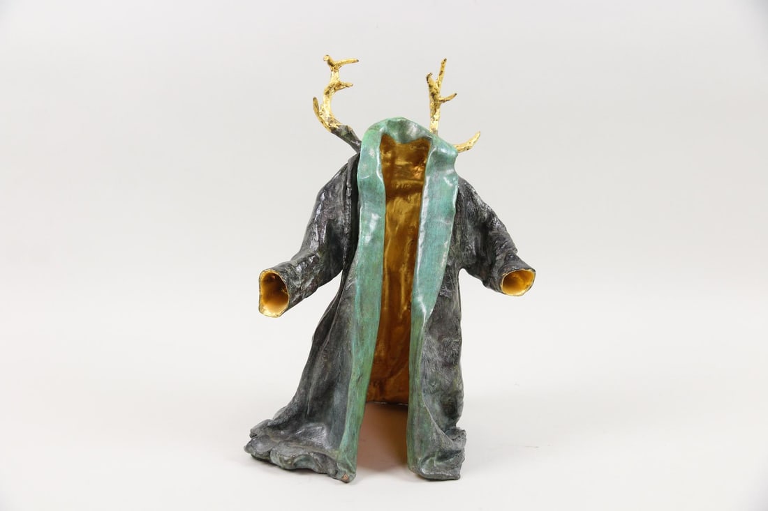 Marina Karella Bronze Sculpture "Cape with Horns" (1 of 10)