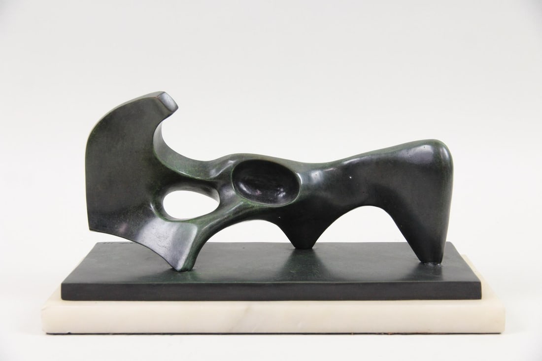 After Henry Moore Bronze Sculpture "Reclining Figure: Circle" (1 of 9)