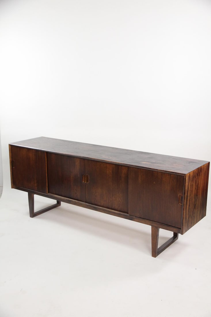 Danish Modern Minimalist Dark Credenza (1 of 14)