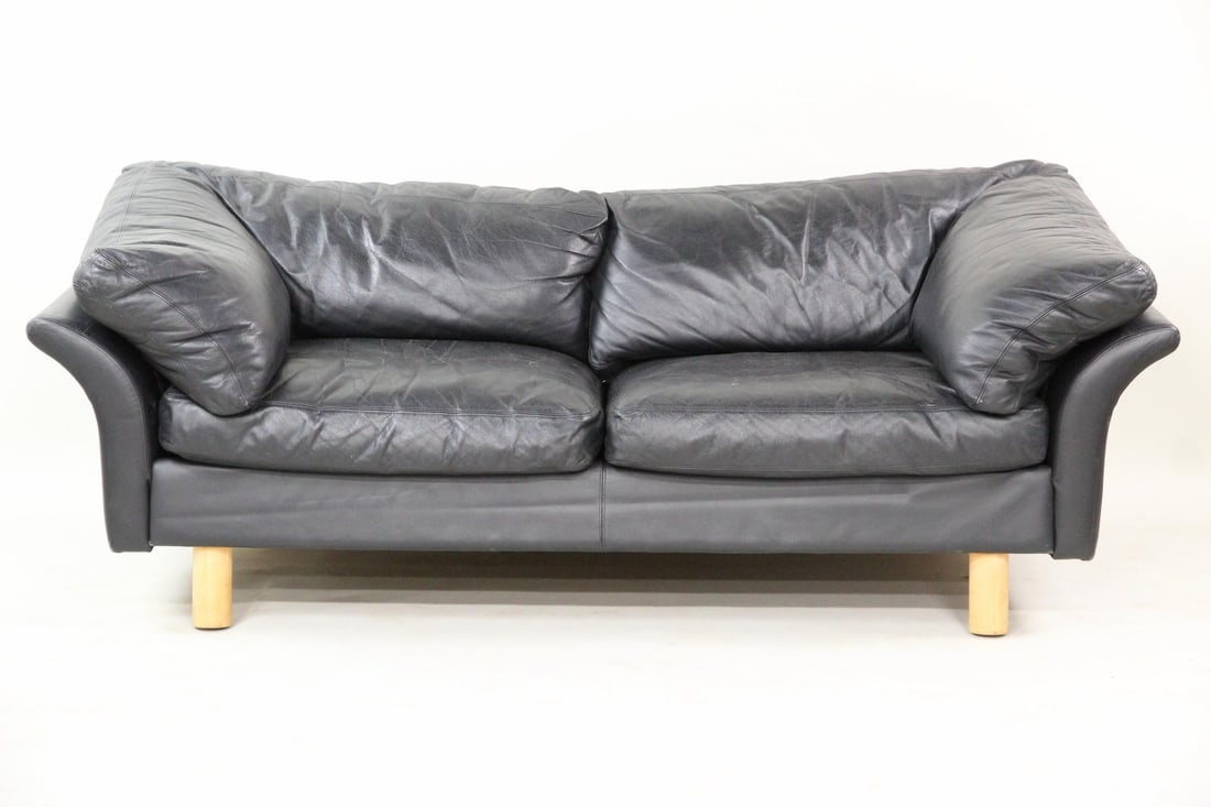 Danish Postmodern Leather Sofa by Stouby (1 of 13)