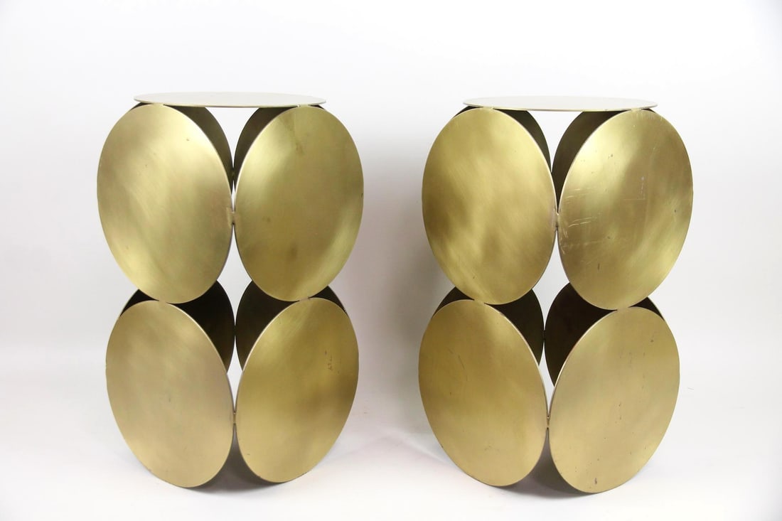 Pair of Sculptural "Lola" End Tables by Noir (1 of 8)
