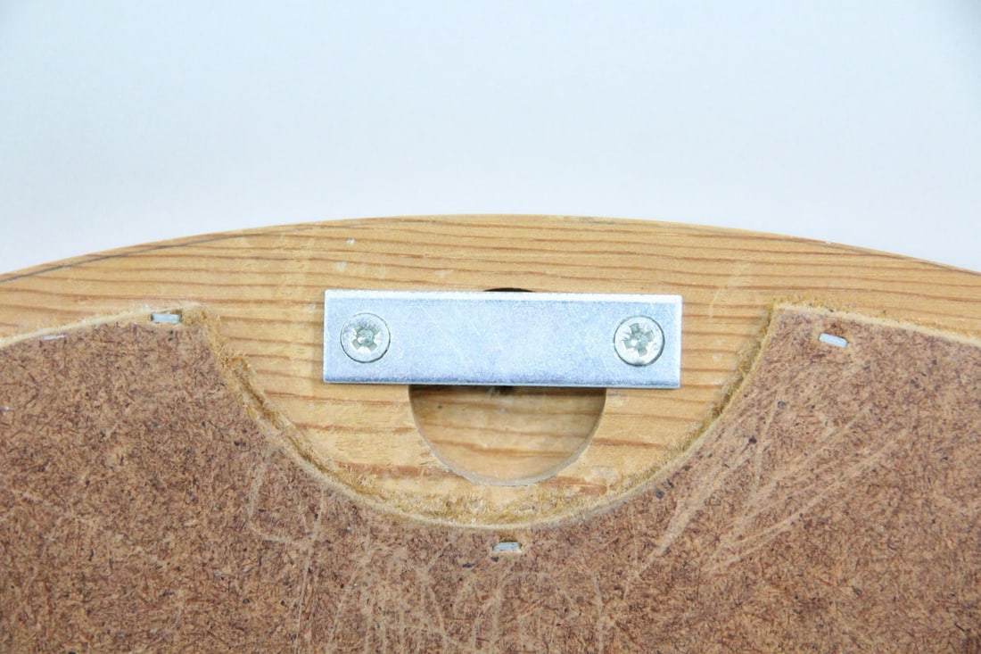 Danish Modern Round Pine Mirror - 8