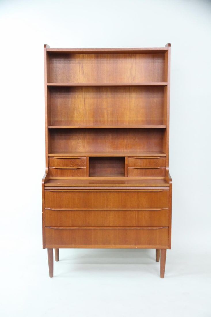 Danish Teak Bureau Bookcase, Erik Petersen For EP Mobler (1 of 17)